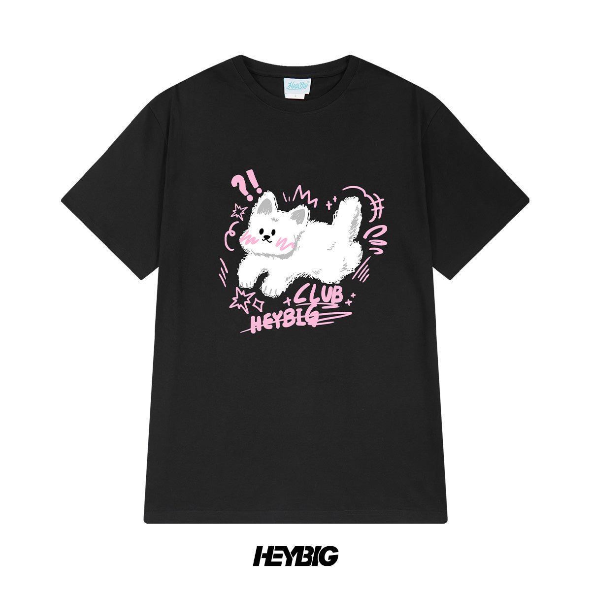 heybig T-Shirt Tee Black And White