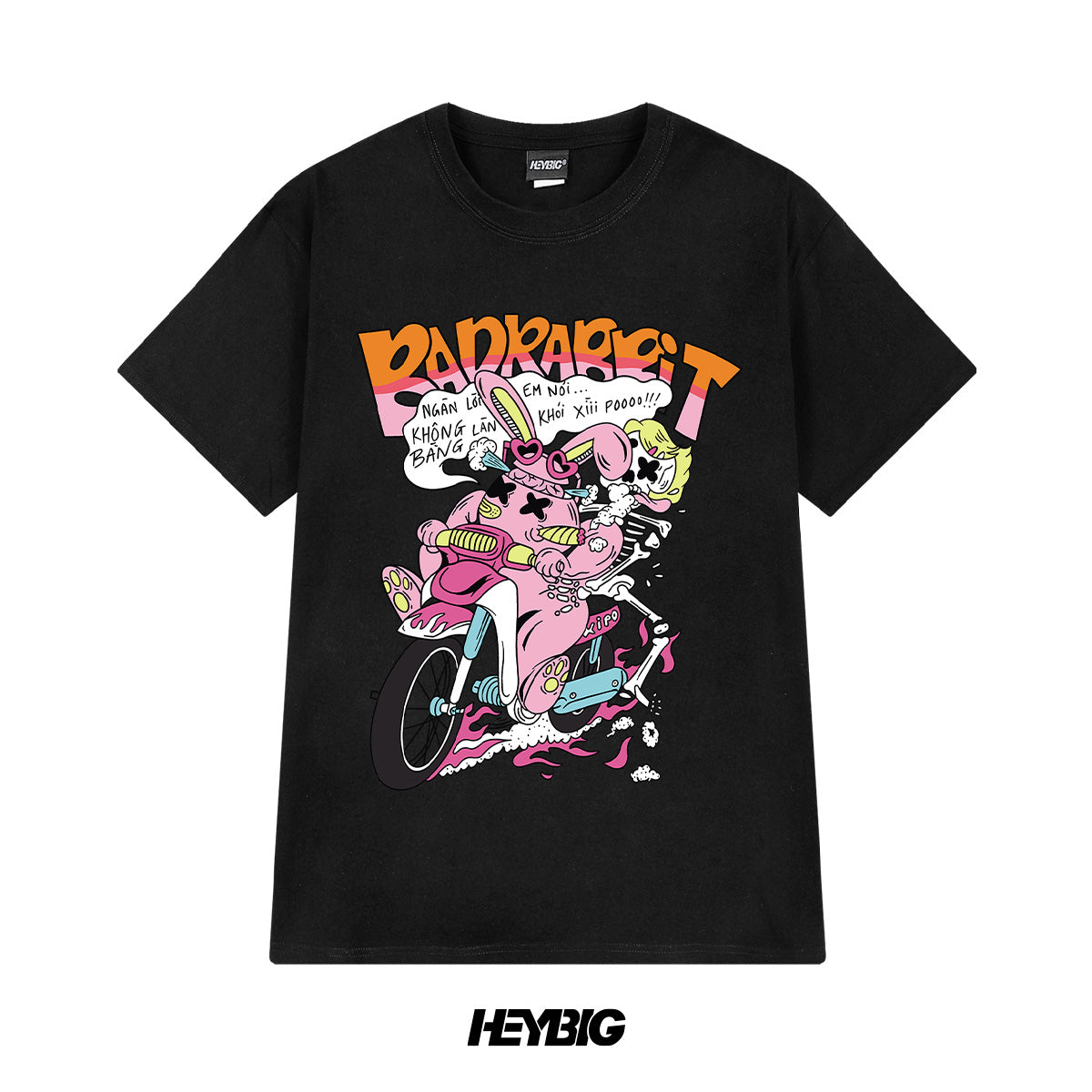 heybig T-Shirt Tee Black