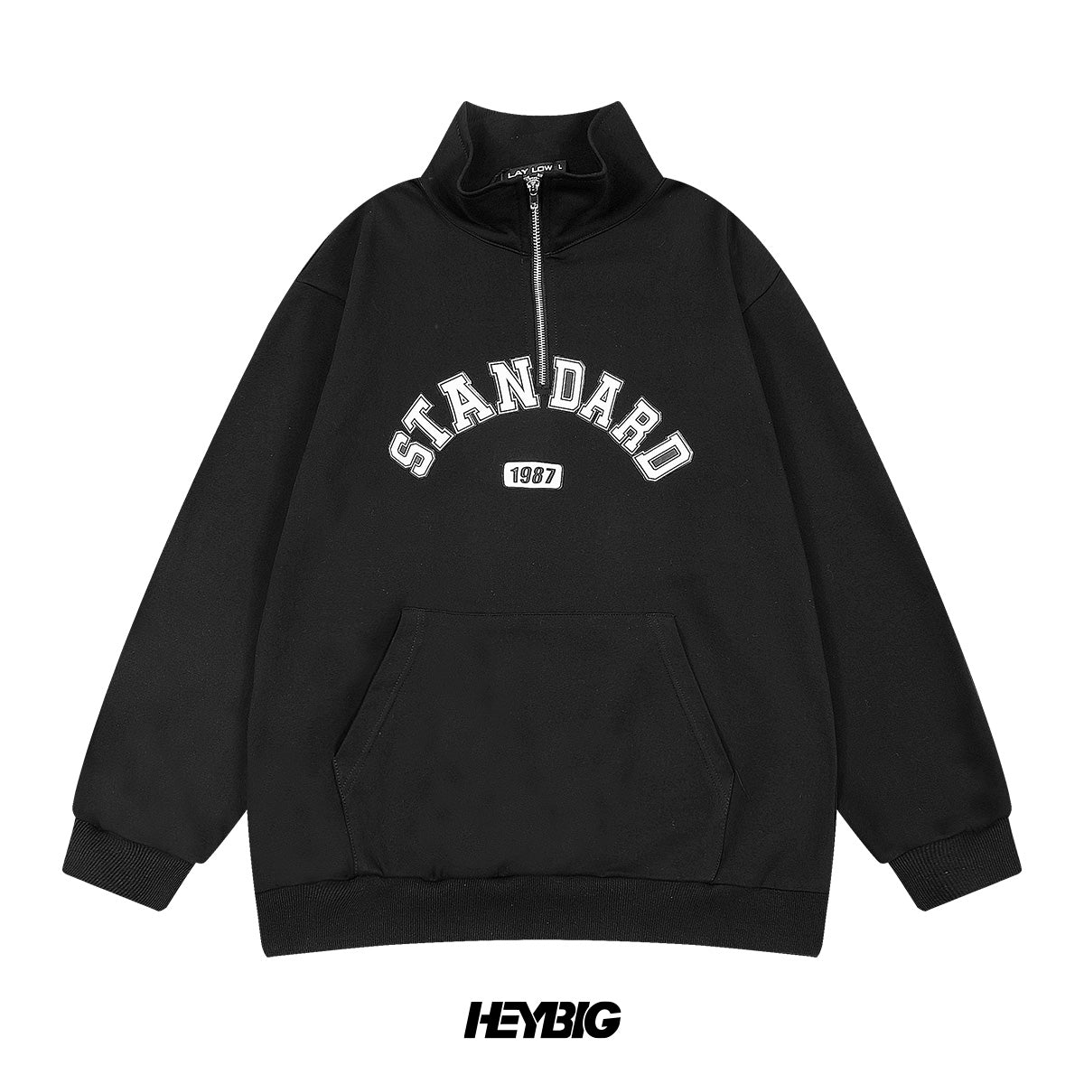 heybig half zip sweatshirt