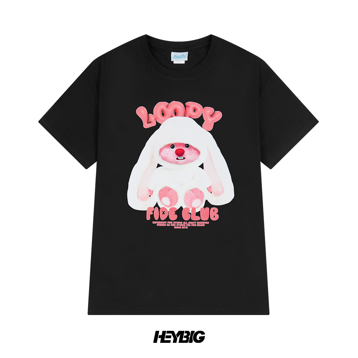 heybig T-Shirt Tee Black and White