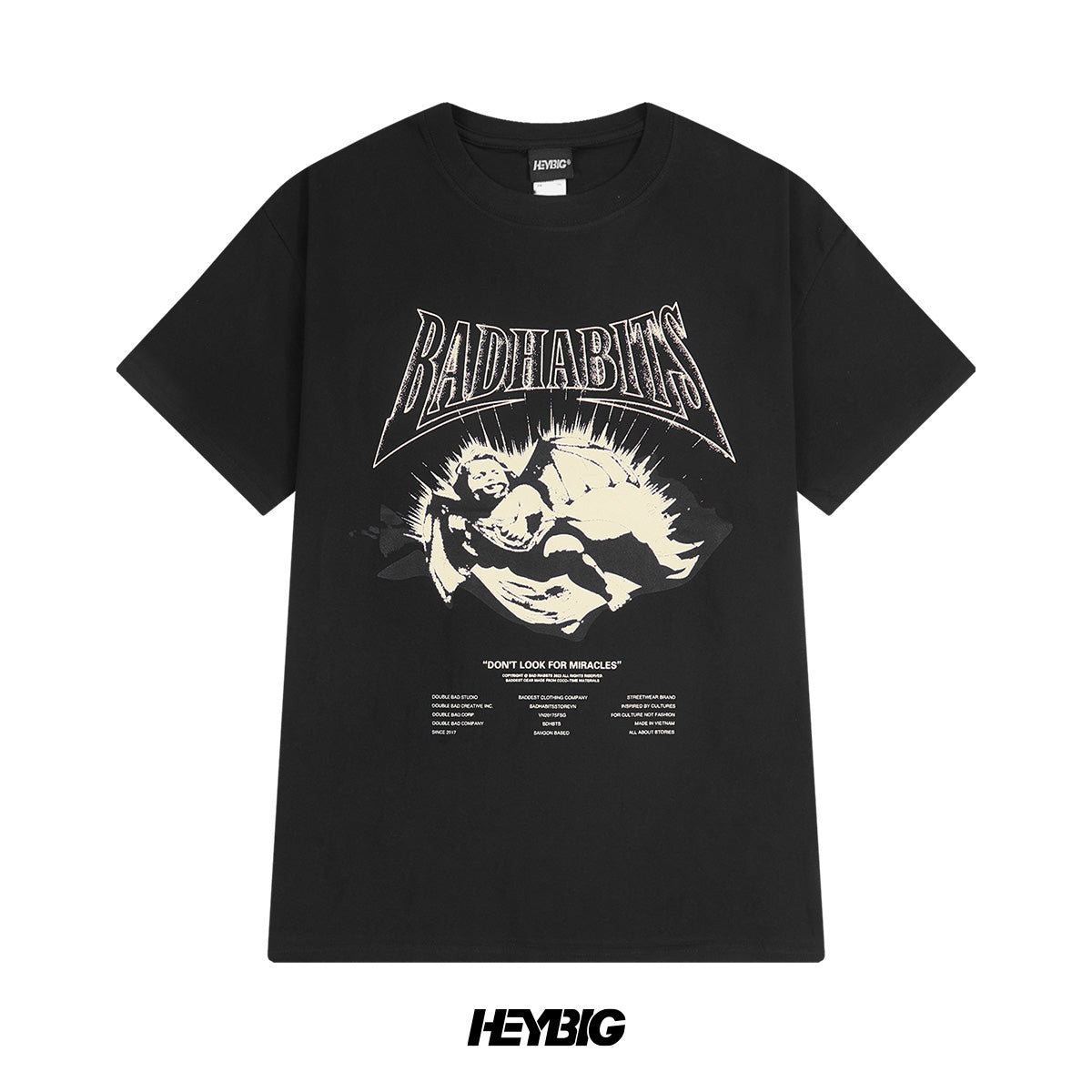 heybig T-shirt Tee Black