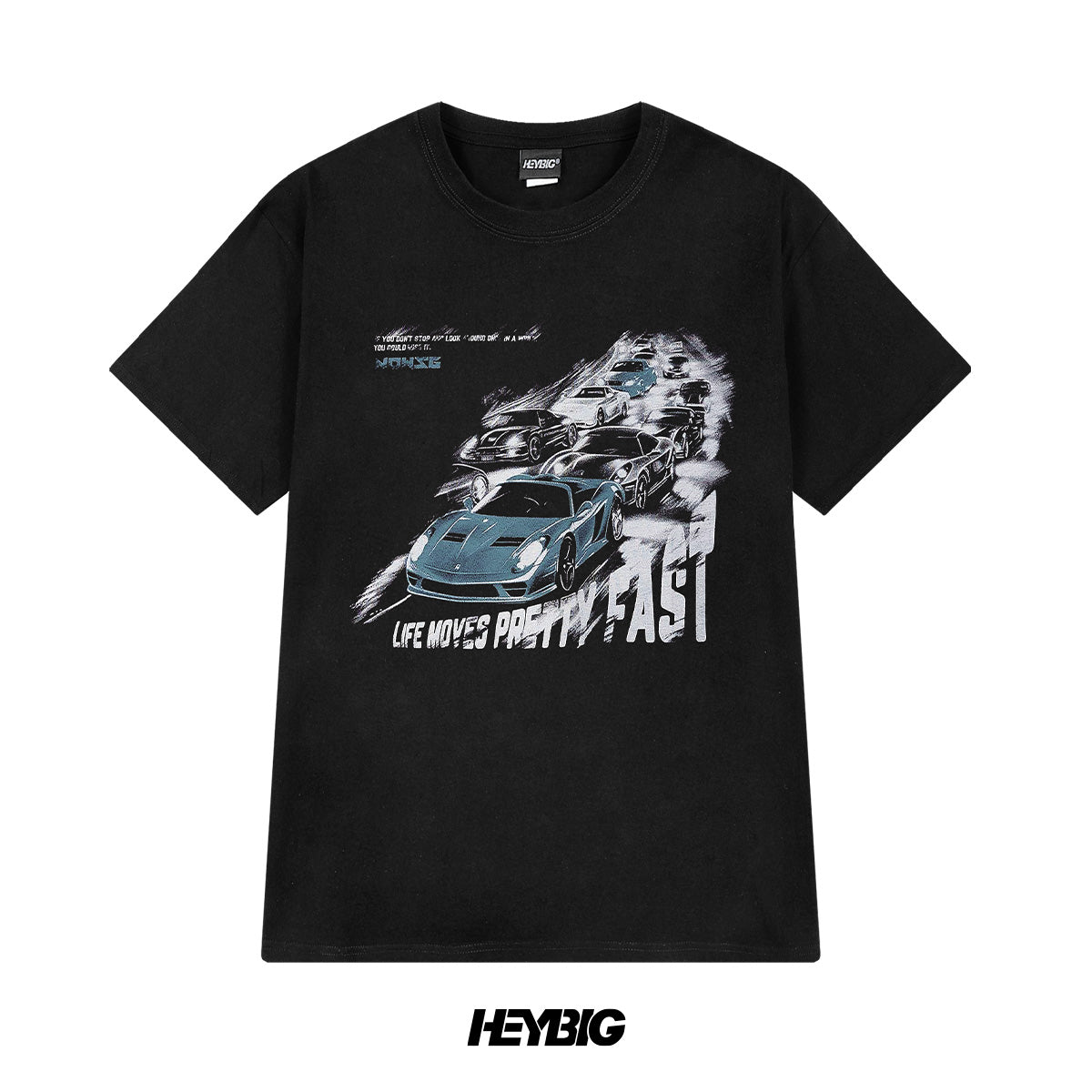 heybig T-Shirt Tee Black And White