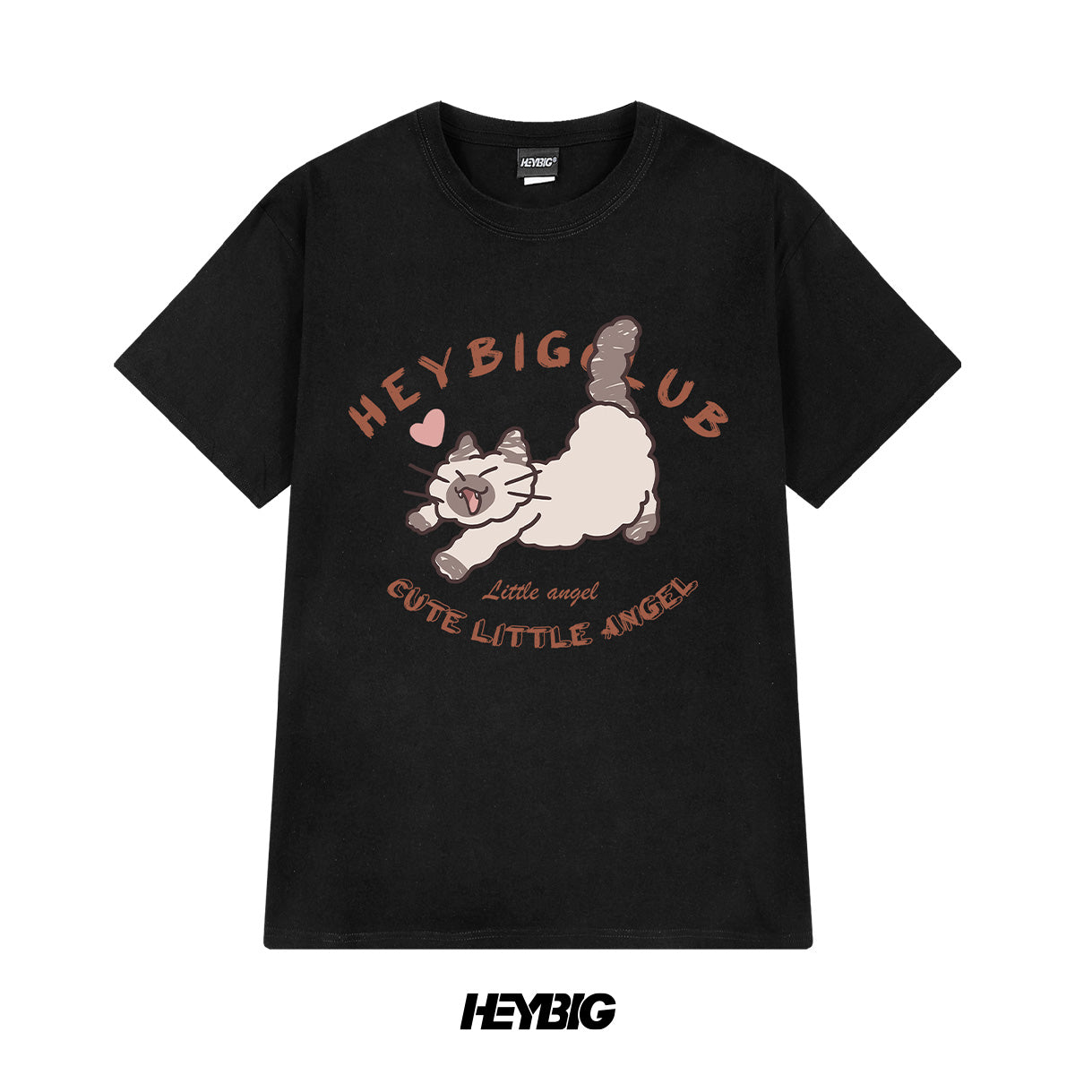 heybig T-Shirt Tee Black