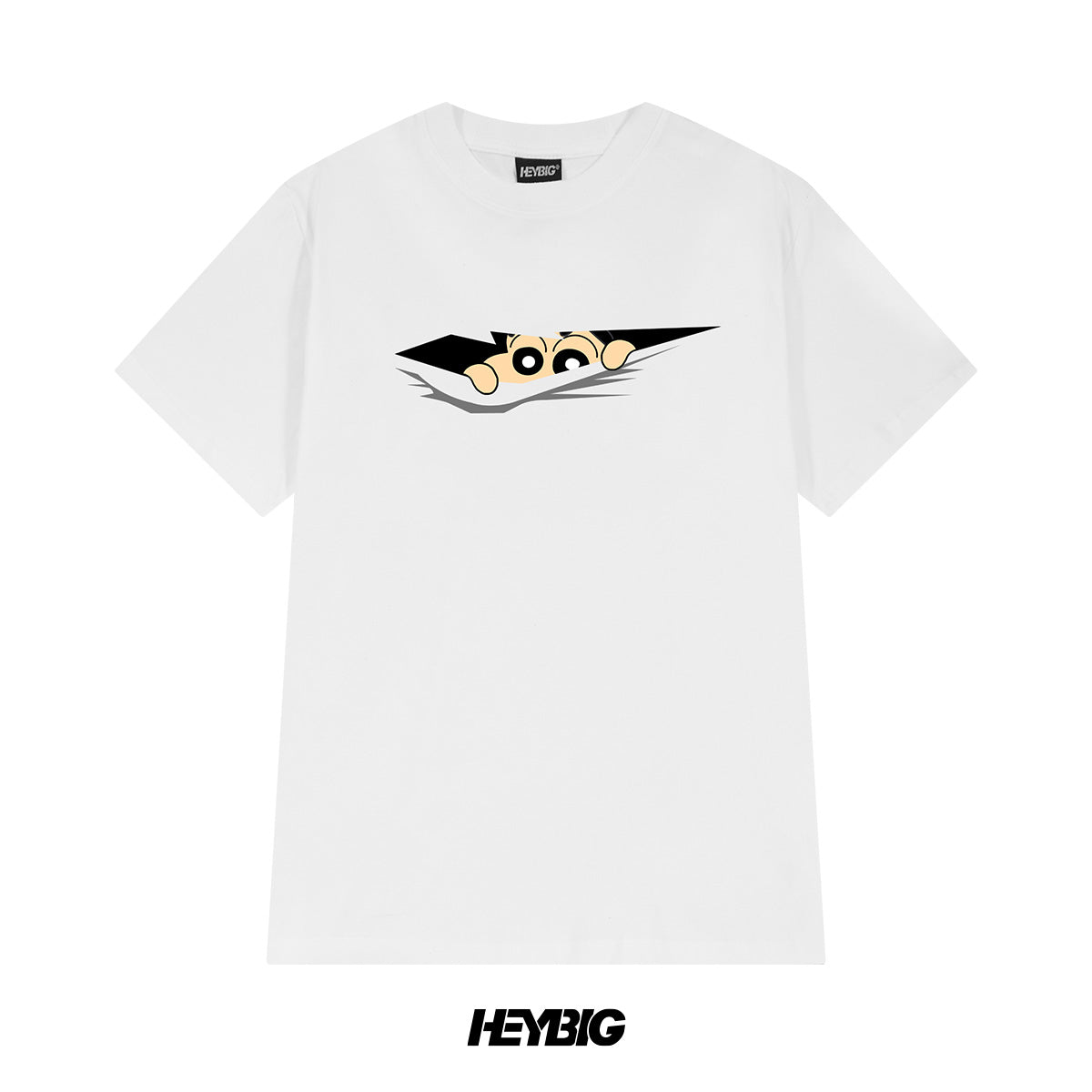 heybig T-Shirt Tee Black And White