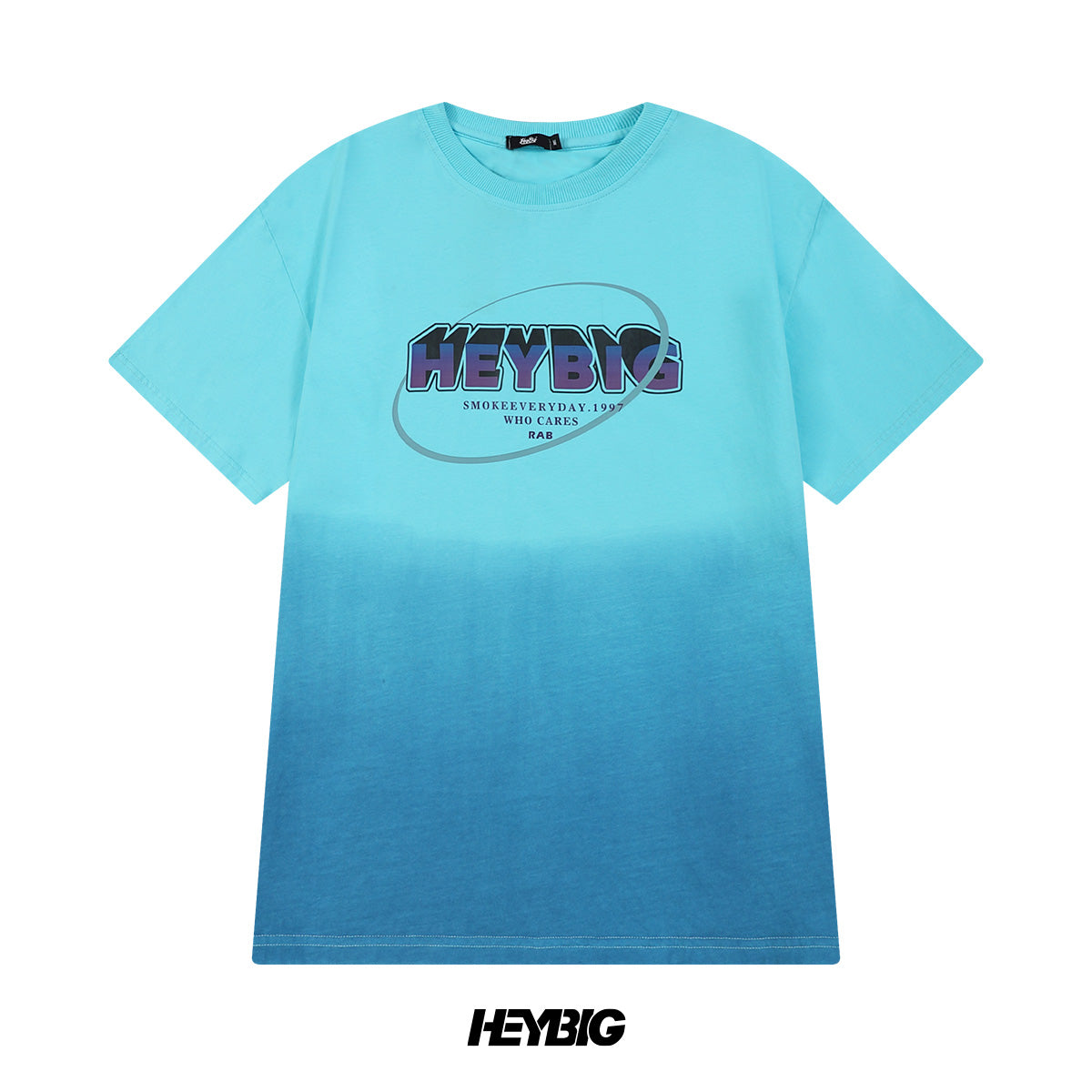 heybig T-shirt Tee Gradient blue