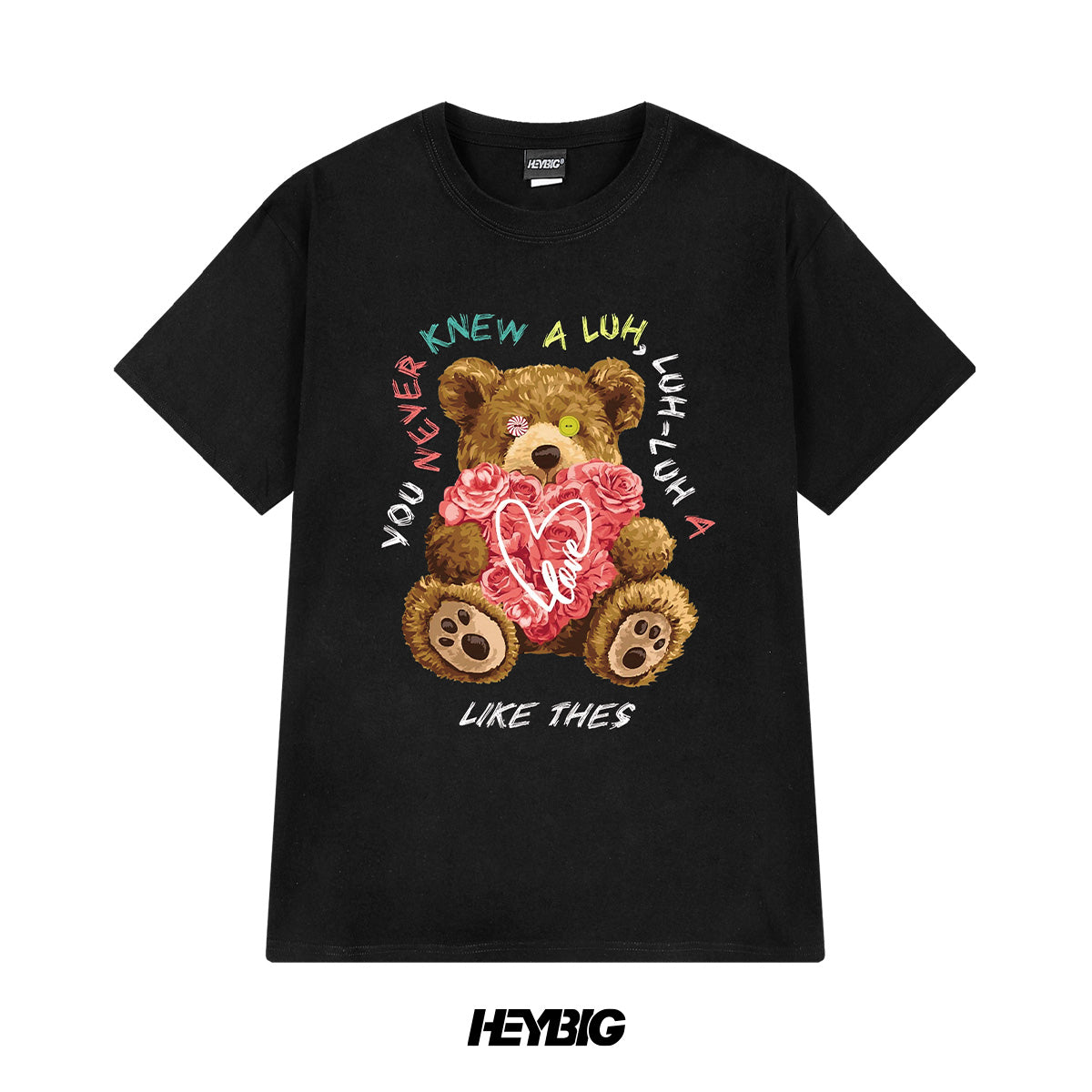 heybig T-Shirt Tee Black