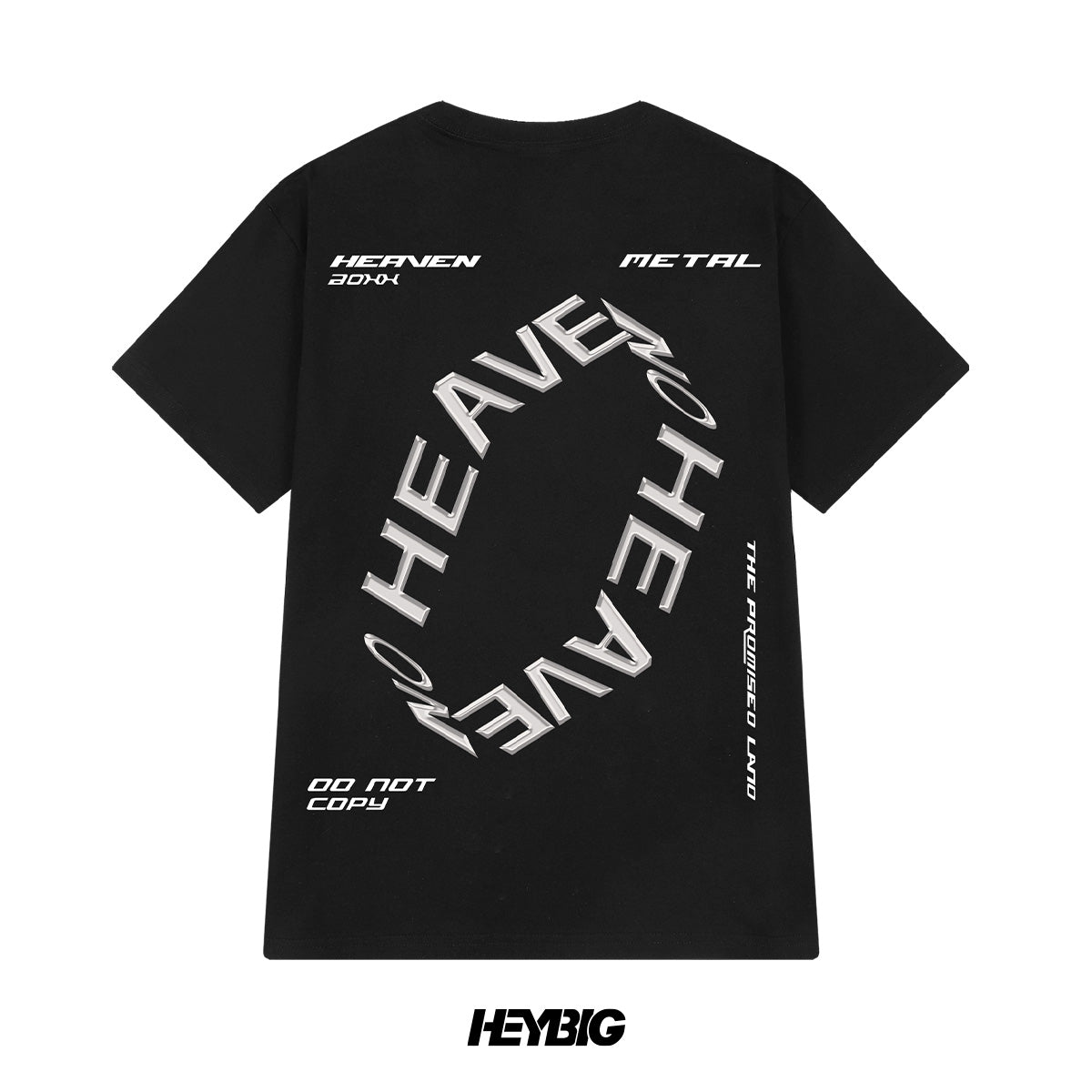 heybig T-Shirt Tee Black And White