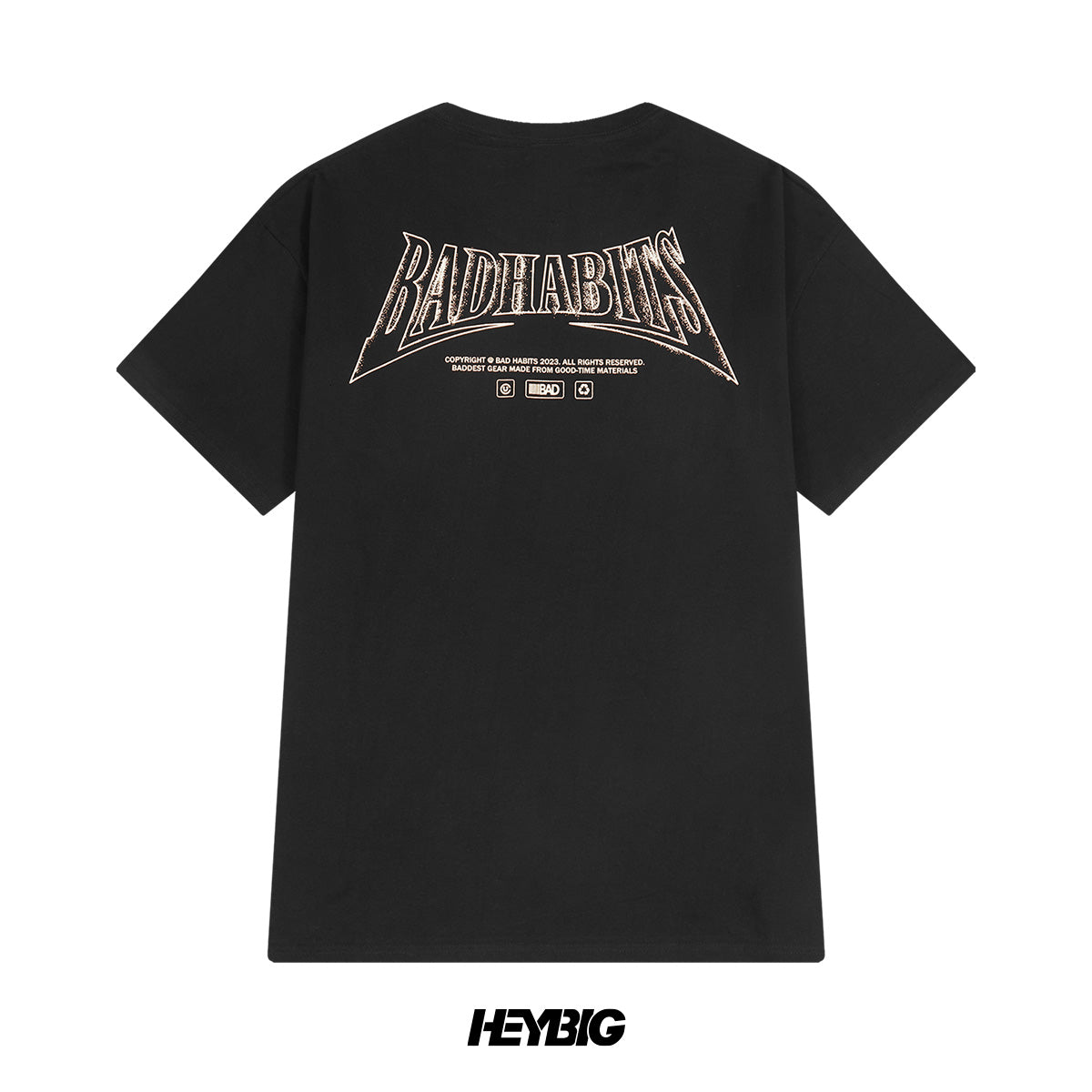 heybig T-shirt Tee Black